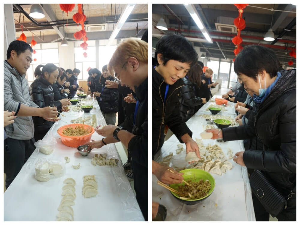 除夕当天举行“包饺子，迎除夕”活动